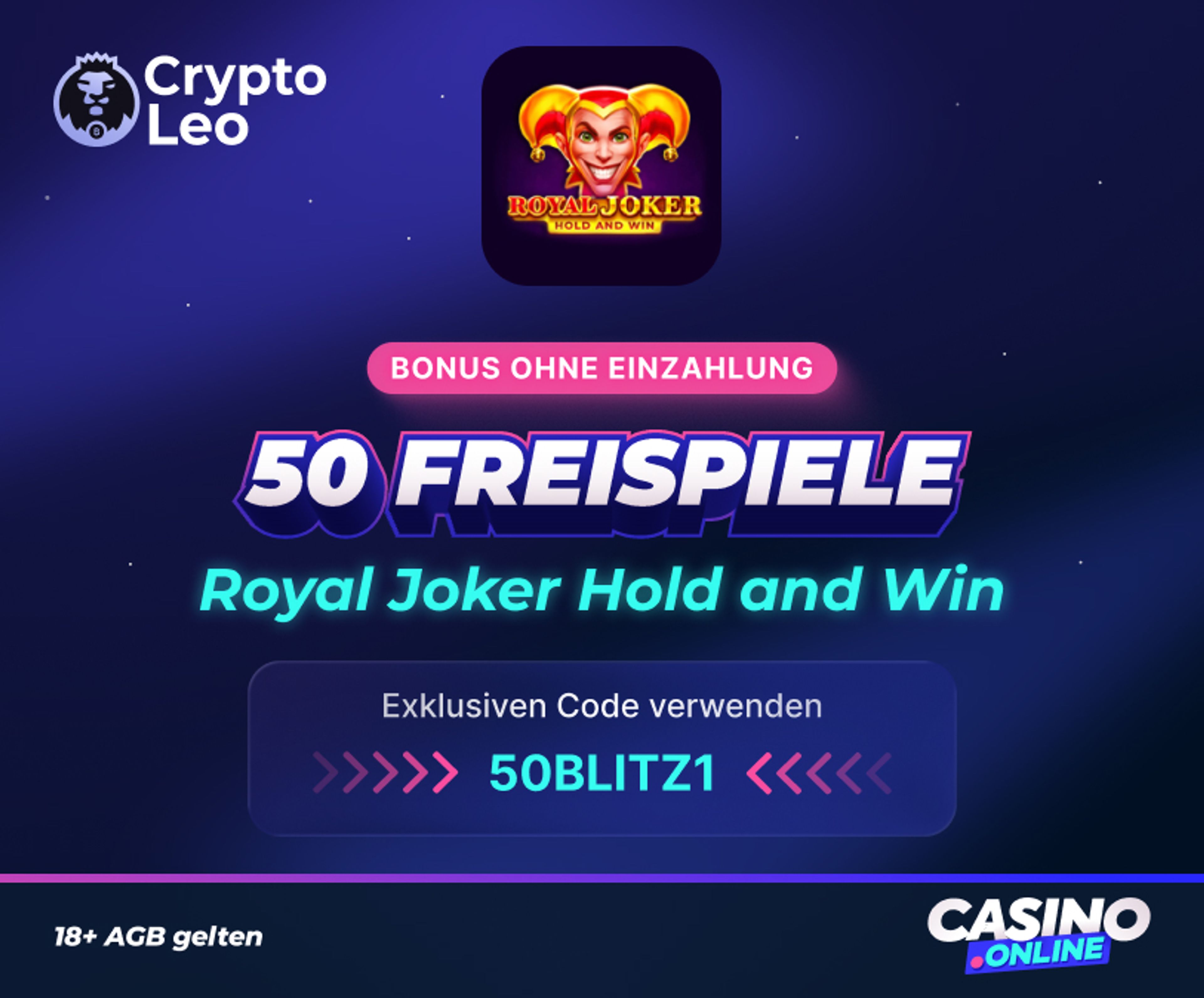 CryptoLeo Freispiele ohne Einzahlung